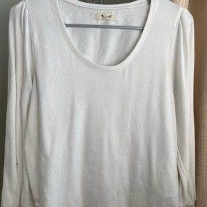 madwell cream sweater / long sleeve